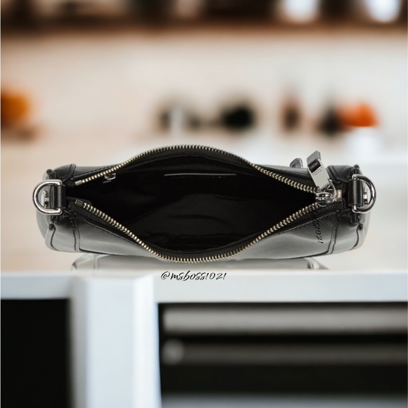 MARC JACOBS Convertible Shoulder Bag in Black + Croc Cardholder/Keychain NWT - Picture 6 of 9